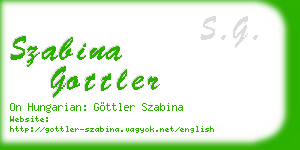 szabina gottler business card